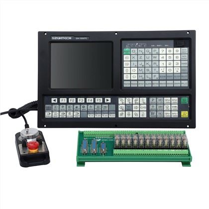 1) 2 Axis Fully English Type CNC lathe controller
<br />
2) 800x600 8.4 inch real color LCD displayer
<br />
3) Electric Turret & Binary code turret,Max: 99 pcs tools
<br />
4) Support ATC , Macro function and PLC function