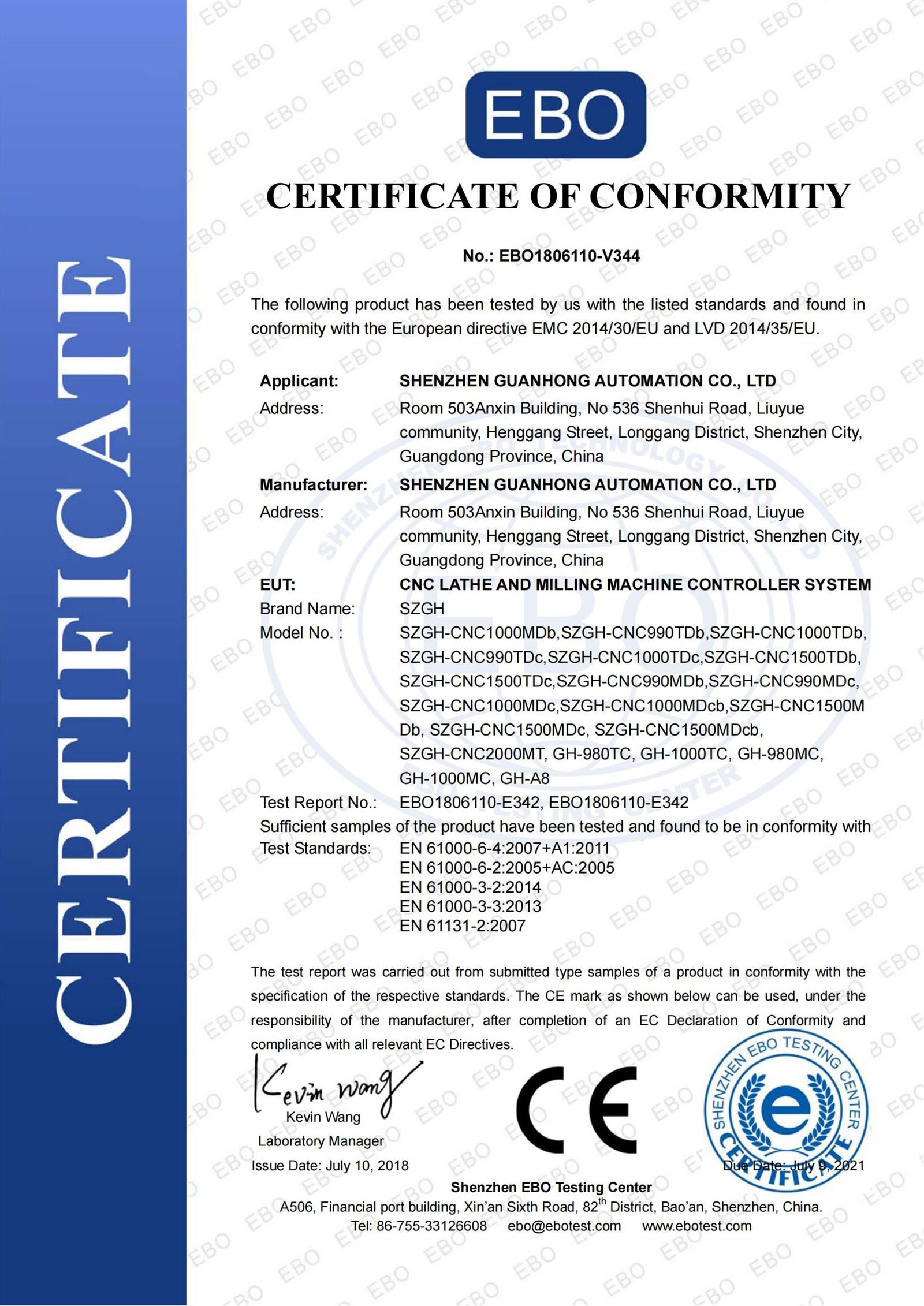 EBO1806110-V344-Certification00 EBO1806110-V344-Certification00